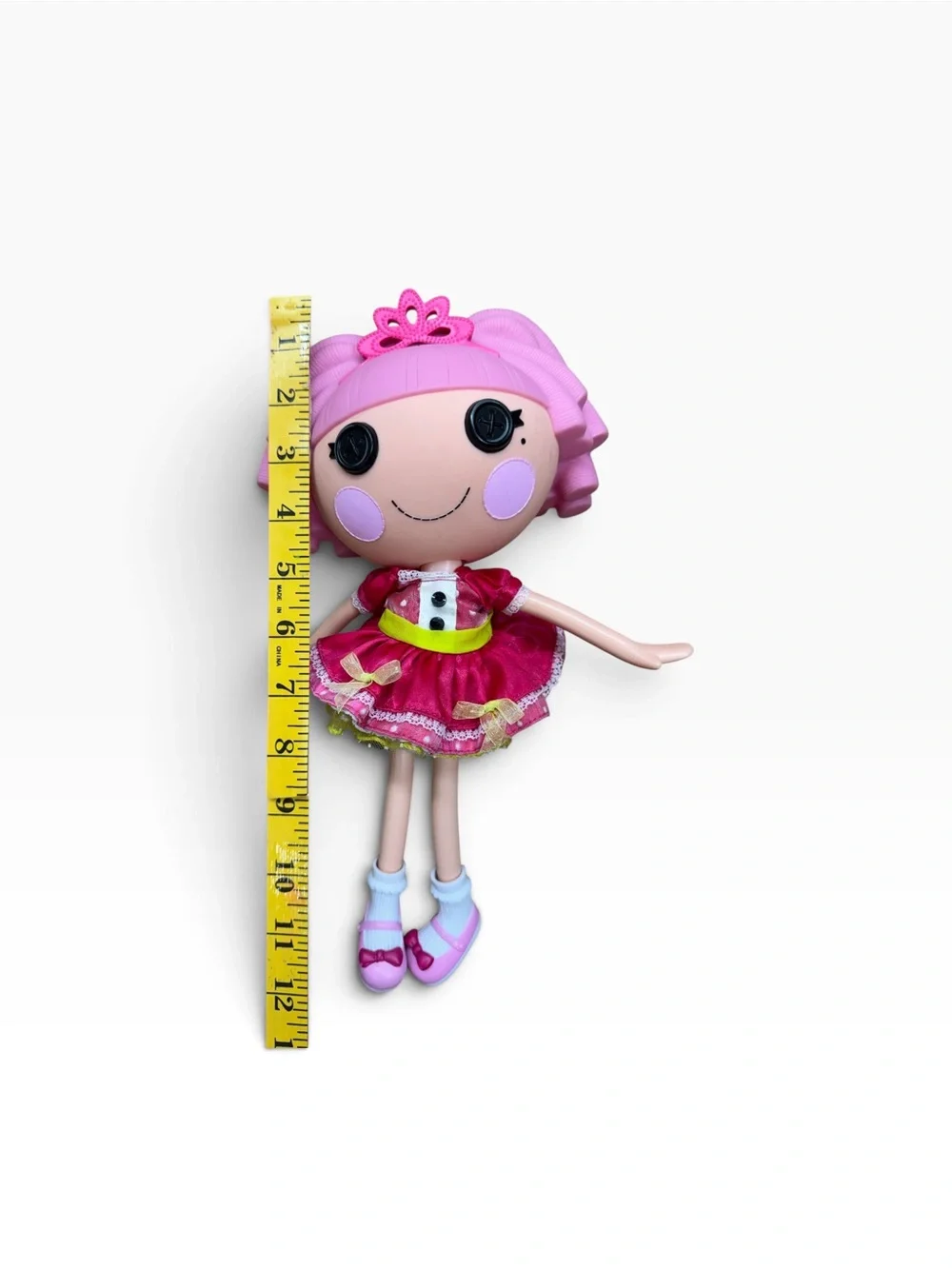 Pink Fashion Doll with Dress and Tiara - Charming Play Doll